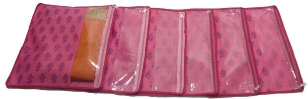 Saree Cover - Printed Non Woven Saree Organizers (Pack of 6)